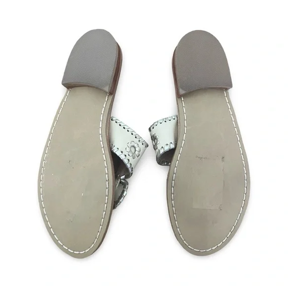 Jack Rogers Cream Leather Sandals - Picture 4 of 4